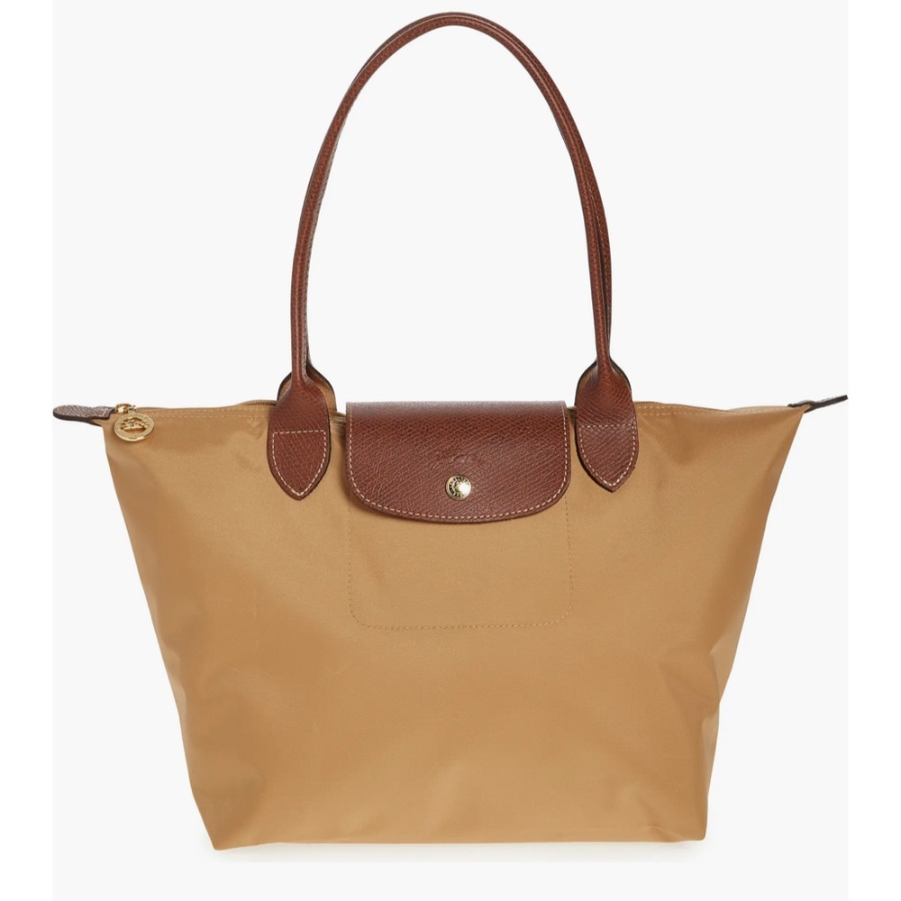 Longchamp le pliage medium tote in Fawn